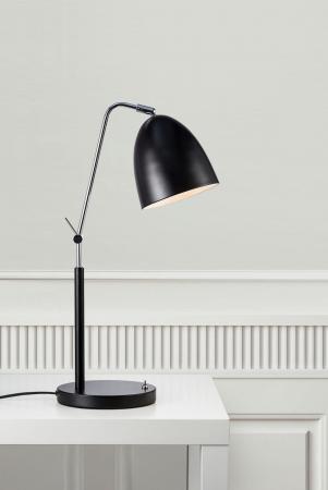 BUNDLE Nordlux Tischleuchte Alexander in schwarz mit beweglichem Leuchtkopf inkl. 2 E27 Filament Lampen mit Preisvorteil